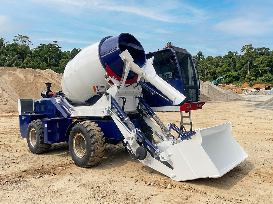 concrete batching plant concrete pump self loading concrete mixer  trailered mixers